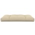 Cojín para sofá de palets de tela beige 120x80x12