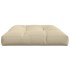Cojín para sofá de palets de tela beige 120x80x12