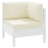 Cojines para palets 3 unidades tela Oxford blanco