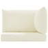 Cojines para palets 3 unidades tela Oxford blanco
