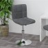 Taburete de cocina giratorio tela gris