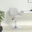 Silla de comedor de cuero sintético blanco