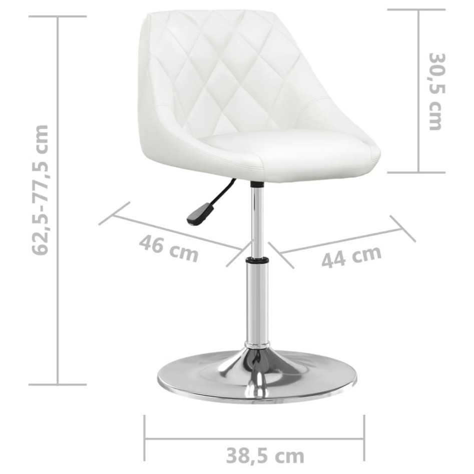 Silla de comedor de cuero sintético