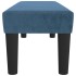 Banco de terciopelo azul oscuro 100x30x30