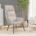 Sillón de relax de cuero sintético de ante gris