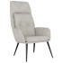 Sillón de relax de cuero sintético de ante gris