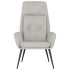 Sillón de relax de cuero sintético de ante gris