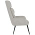 Sillón de relax de cuero sintético de ante gris
