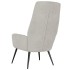 Sillón de relax de cuero sintético de ante gris