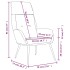 Sillón de relax de cuero sintético de ante gris