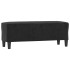 Banco de terciopelo negro 100x35x41