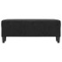 Banco de terciopelo negro 100x35x41