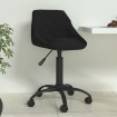 Silla de comedor de terciopelo negro