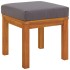 Taburetes de jardín con cojines 2 uds madera acacia 40x40x42
