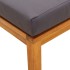 Taburetes de jardín con cojines 2 uds madera acacia 40x40x42