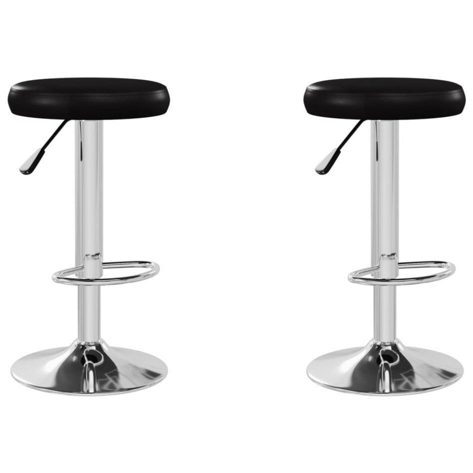 Taburetes de cocina 2 unidades cuero sintético