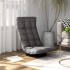 Silla de suelo giratoria de tela gris