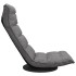 Silla de suelo giratoria de tela gris