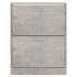 Mueble zapatero madera contrachapada gris hormigón