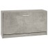 Banco zapatero madera contrachapada gris hormigón 80x24x45