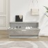 Banco zapatero madera contrachapada gris hormigón 80x24x45