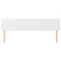 Cabeceros 2 unidades de cuero sintético blanco 80x5x78/88