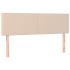 Cabeceros 2 unidades cuero sintético capuchino 72x5x78/88