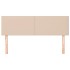 Cabeceros 2 unidades cuero sintético capuchino 72x5x78/88