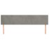 Cabeceros 2 unidades de terciopelo gris claro 100x5x78/88