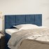 Cabecero de terciopelo azul 100x5x78/88