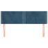 Cabeceros 2 unidades terciopelo azul oscuro 72x5x78/88