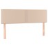 Cabeceros 2 unidades cuero sintético capuchino 72x5x78/88