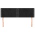 Cabeceros 2 unidades terciopelo negro 72x5x78/88