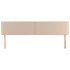 Cabeceros 2 unidades cuero sintético capuchino 90x5x78/88