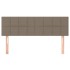 Cabeceros 2 unidades tela gris taupe 72x5x78/88