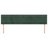 Cabeceros 2 unidades de terciopelo verde oscuro 80x5x78/88