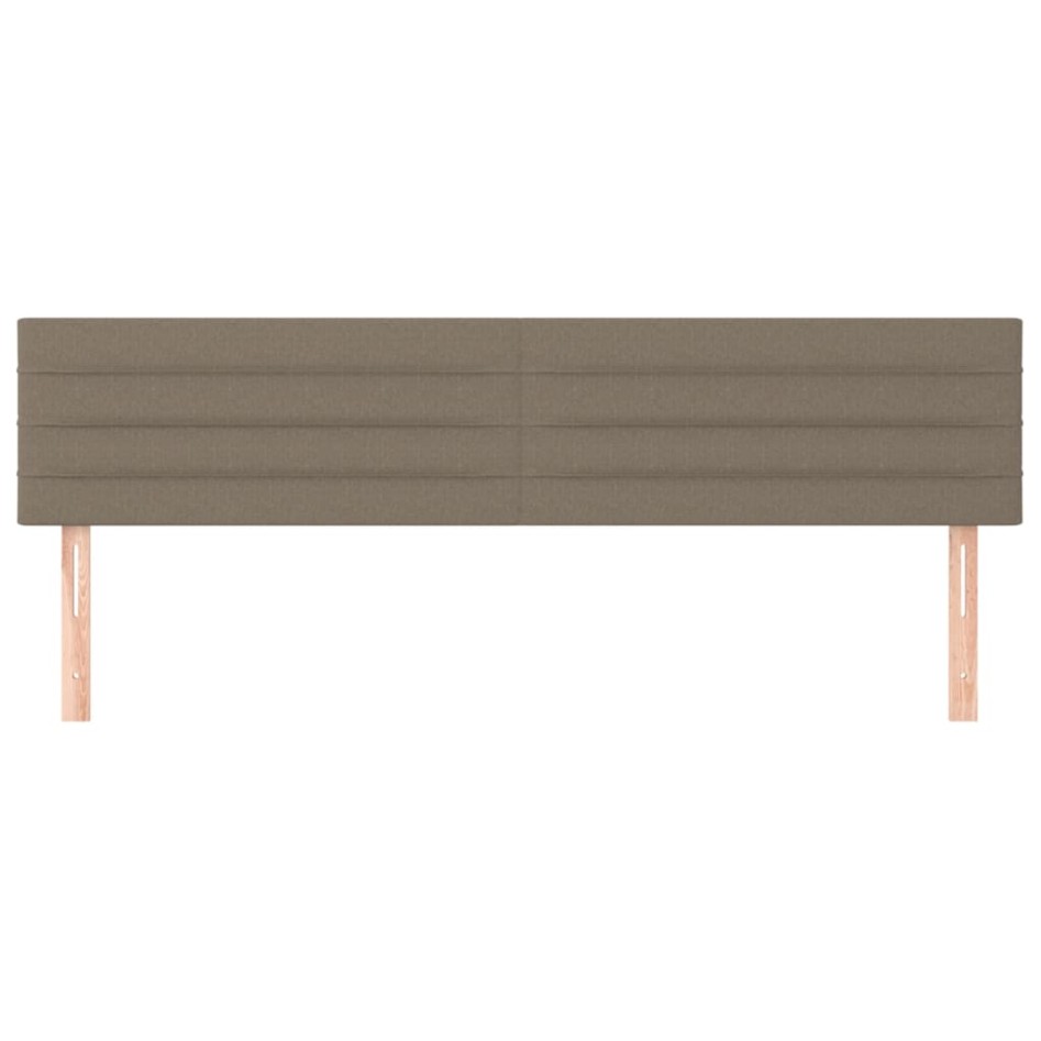 Cabeceros 2 unidades tela gris taupe 80x5x78/88