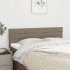 Cabeceros 2 unidades tela gris taupe 72x5x78/88