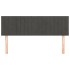 Cabeceros 2 unidades terciopelo gris oscuro 72x5x78/88