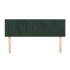 Cabeceros 2 unidades terciopelo verde oscuro 72x5x78/88
