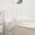 Cabecero de cuero sintético blanco 90x5x78/88