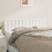 Cabeceros 2 unidades cuero sintético blanco 72x5x78/88 cm