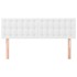 Cabeceros 2 unidades cuero sintético blanco 72x5x78/88