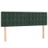 Cabeceros 2 unidades terciopelo verde oscuro 72x5x78/88