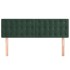 Cabeceros 2 unidades terciopelo verde oscuro 72x5x78/88