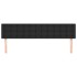 Cabeceros 2 unidades de cuero sintético negro 80x5x78/88
