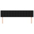 Cabeceros 2 unidades de tela negro 80x5x78/88