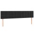 Cabeceros 2 unidades de terciopelo negro 80x5x78/88