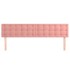 Cabeceros 2 unidades de terciopelo rosa 90x5x78/88