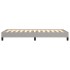 Estructura de cama sin colchón tela gris claro 80x200